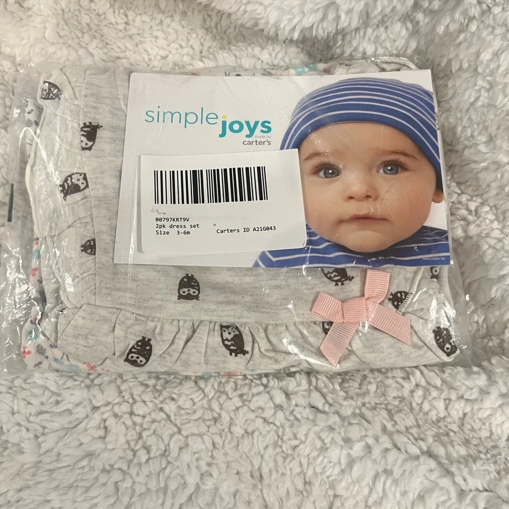 Simple Joys by Carter's‎ Baby Girls' Short-Sleeve and Sleeveless Dress Sets